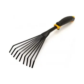 Motyka Hrabličky zahradní MASTERTOOL vějířové 9 zubů 420*145 mm s dvousložkovou násadou 14-6175