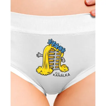 Souprava dámského spodního prádla Bastard Víla Kanálka dámské kalhotky White