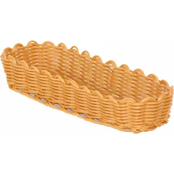 PROHOME - Košík pletený úzký ovál
