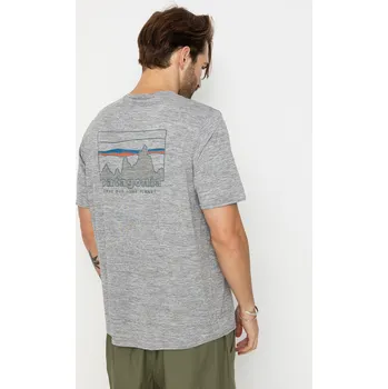 Pánské tričko Patagonia Cap Cool Daily Graphic (73 skyline feather grey) XL, šedá