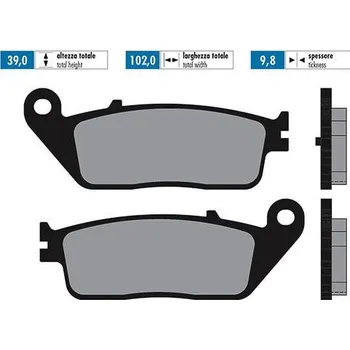 Brzda pro motocykl Novascoot Brzdové destičky 0870 Novascoot FT3140