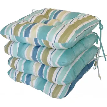 Podsedák Axin Trading s.r.o. Sedák UNI látka modrý pruh set 4 kusy