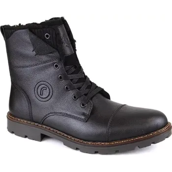 Pánské tenisky Černé pánské kožené kotníkové boty Rieker Boots 32133-00 Velikost: 42