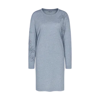 Dámská noční košile Dámská noční košile Endless Comfort NDK 01 LSL - TRIUMPH světlá kombinace modré (M007) 0040