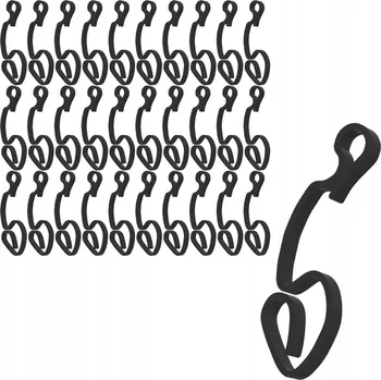 Vánoční dekorace 30 KS HÁČKŮ NA OKAP PRO SVĚTELNÉ DEKORACE VÁNOČNÍ