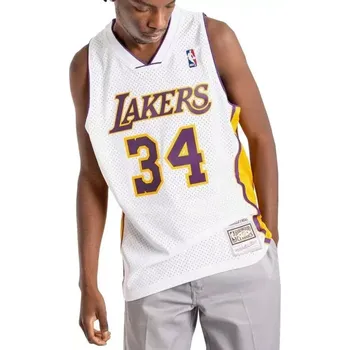 Pánské tričko Mitchell & Ness Los Angeles Lakers NBA Shaquille O'Neal M tričko SMJY4442-LAL02SONWHIT pánské S