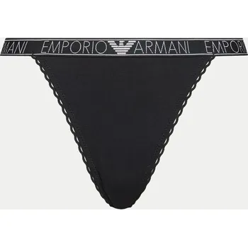 Kalhotky Dámské tanga 164282 4R221 00020 černé - Emporio Armani S