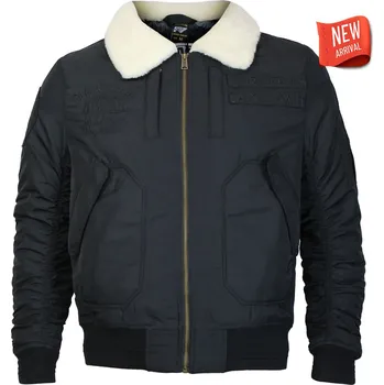 Pánská vesta Yakuza Premium Selection Pánská bomber bunda Yakuza Premium 3965 černá s teddy límcem Velikost: 3XL