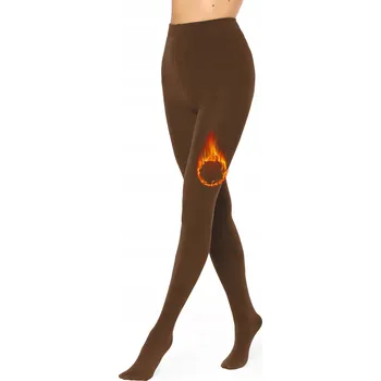 Dámské punčochy Punčocháče silné punčocháče teplé punčocháče MS-ATX Hnědé XS/S