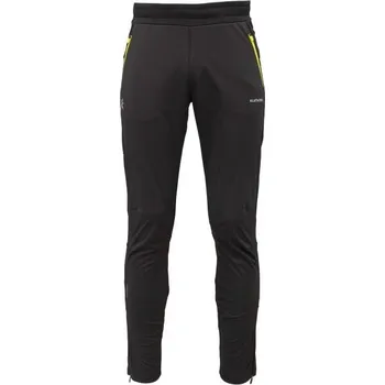 Pánské kalhoty Pánské větruodolné kalhoty Klimatex LUMPI NO WIND S Černá, Žlutá, Stříbrná