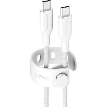 Datový kabel PanzerGlass® empower kabel (60 W) USB-C/USB-C, 2 m, bílý