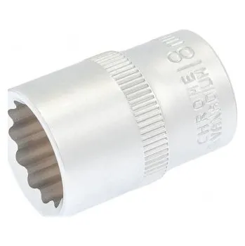 Gola hlavice Hlavice nástrčná 12hranná MASTERTOOL 1/2" 18mm L 40mm CRV 78-0618