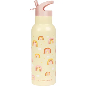 A Little Lovely Company - nerezová lahev na pití, 500 ml - duha