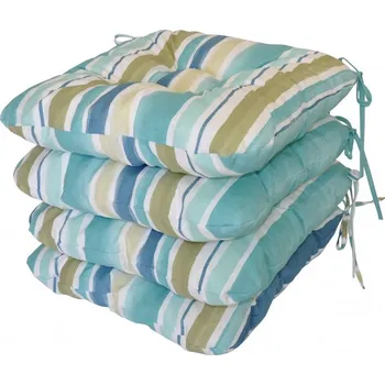 Podsedák Sedák UNI látka modrý pruh set 4 kusy