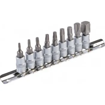 Bit Sada bitů MASTERTOOL 1/4" TORX T10-T60, 9dílná (T10/15/20/27/30/40/45/50/60) 78-1400