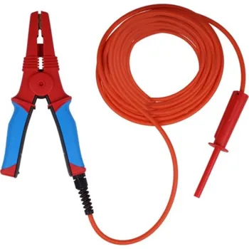 Revizní přístroj Metrel A 1639 RED-15M - Velký červený HV testovací klip s HV kabelem a konektorem, 15 m