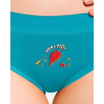 Souprava dámského spodního prádla Bastard Udělal jsem se dámské kalhotky Turquoise