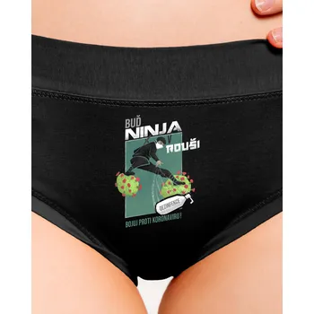 Souprava dámského spodního prádla Bastard Ninja v rouši dámské kalhotky Black