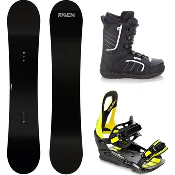 Snowboarding Raven Pure black pánský snowboard + Raven S230 lime vázání + Raven Target obuv 151 cm + S/M (EU 37-42) + DÁREK + Doprava ZDARMA