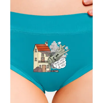 Souprava dámského spodního prádla Bastard V komoře je MiG dámské kalhotky Turquoise