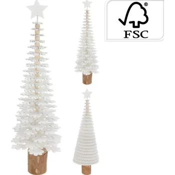 Vánoční dekorace Stromeček 40cm, vánoční, mix druhů, bílý