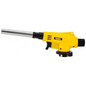Stavební hořák Hořák plynový na plynové kartuše MASTERTOOL prodloužená tryska Ø 14 mm/1300°С zapalování piezoelektrické 44-5036