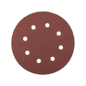 Brusný papír Výsek brusný suchý zip MASTERTOOL 180 mm P120 8 otvorů 5 ks 08-1812-H