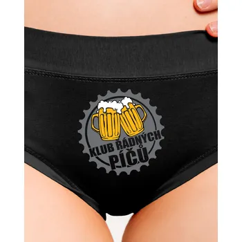 Souprava dámského spodního prádla Bastard Klub řádných píčů dámské kalhotky Black