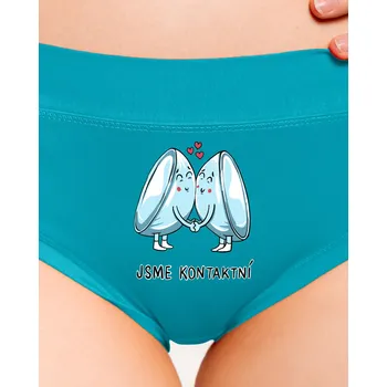 Souprava dámského spodního prádla Bastard Kontaktní čočky dámské kalhotky Turquoise