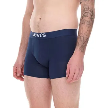 Boxerky Pánské boxerky Levi's Boxers 3-Pack tmavě modrá bavlna L