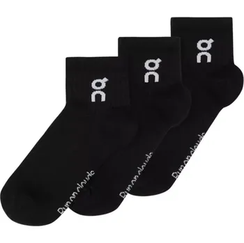 Pánské ponožky On Logo Sock Mid 3-Pack Black ponožky