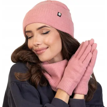 Čepice Alessio SADA ČEPICE + NÁKRČNÍK + DOTYKOVÉ RUKAVICE teplý ZIMNÍ FLEECE