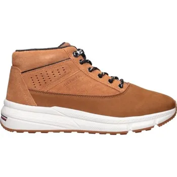 Pánská zimní obuv Pánská kotníková obuv Tommy Hilfiger HILFIGER W NBK SDE HYBRID BOOT 41 Hnědá, Bílá