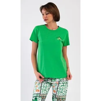 Dámské noční prádlo Dámske pyžamo kapri Vienetta Secret Janette zelená M