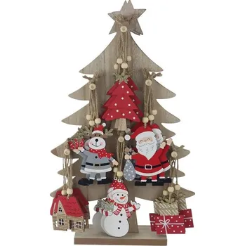 Party dekorace Ozdoby dřevěné červené