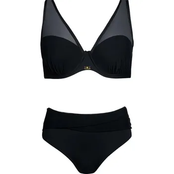 Dámské plavky Dámský dvoudílné plavky Fashion 38 S730V38 Černá - Self černá 46D