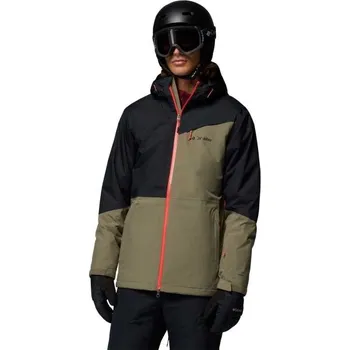 Pánská lyžařská bunda Columbia ICEBERG POINT II JACKET L Khaki, Černá