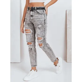 Dámské džíny Dámské džíny push up děrované Dstreet UY2780 Barva: Černá, Velikost: XL/42