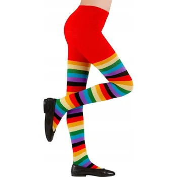 Dámské oblečení PUNČOCHÁČE DĚTSKÉ PUNČOCHÁČE DUHOVÉ KLAUN 4-6