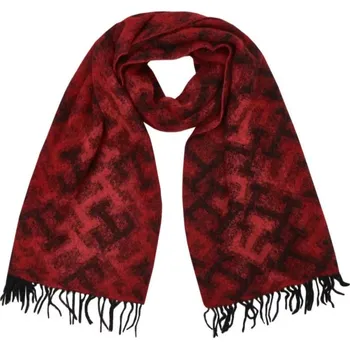 Nákrčník Šála Iconic Monogram AW0AW13899 - Tommy Hilfiger UNI vínová-černá