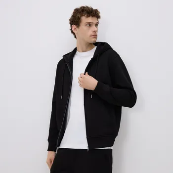 Pánská mikina Reserved - Mikina s kapucí - černý - 6927H-99X - 6927H-99X-XXL