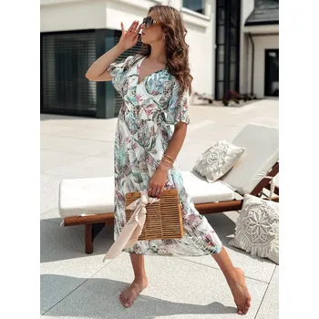 Dámské šaty Dámské šaty ARABELLA Dstreet EY2502 Barva: Bílá, Velikost: XS