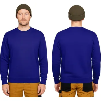 Pánská mikina PÁNSKÁ SPORTOVNÍ BAVLNĚNÁ PRACOVNÍ MIKINA, MIKINA BEZ KAPUCE Bezpečnost a ochrana zdraví BOZP