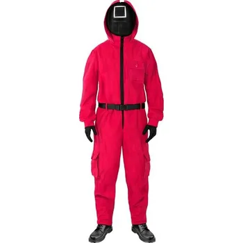 Karnevalový kostým Funiglobal - Kostým a maska se symbolem čtverce Squid Game (Hra na oliheň) - - L-XL