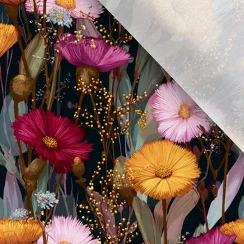 Úplet Takoy mini flowers black Albia