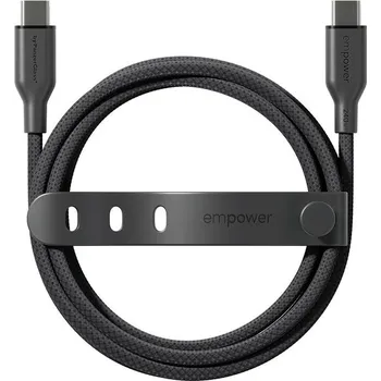 Datový kabel PanzerGlass® empower kabel (240 W) USB-C/USB-C, 2 m, černý