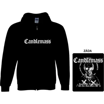 Pánská mikina Candlemass - mikina s kapucí a zipem 2