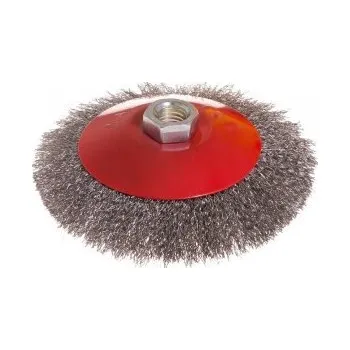 Drátěný kartáč Kartáč kotoučový MASTERTOOL drátěný kruhový - rýhovaný drát Ø 125 mm М14 19-8212