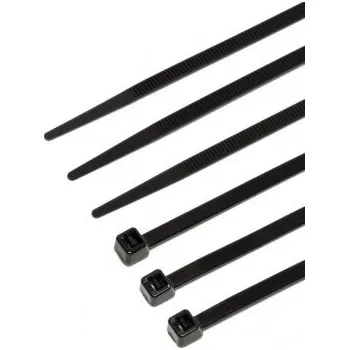 Stahovací páska Páska stahovací MASTERTOOL na kabely, nylon 3, 6*370 mm, černá 100 ks balení 20-1851