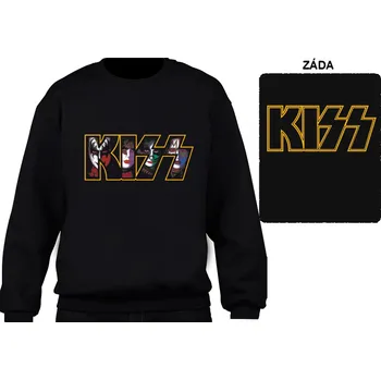 Pánská mikina Kiss - mikina bez kapuce 8